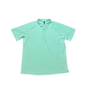 Lululemon Stretch Golf Polo Size XXL Wild Mint‎ Preppy Outdoors